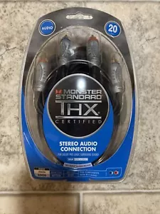 Monster Standard THX Certified Stereo Audio Connection Cables 20 Foot Length - Picture 1 of 2
