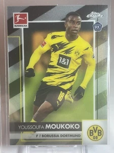 2020-21 Topps Chrome Bundesliga Youssoufa Moukoko Rookie RC #29  - Picture 1 of 2