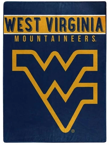 West Virginia Mountaineers NCAA 60" x 80" Raschel Throw Blanket - T868221590 Cover