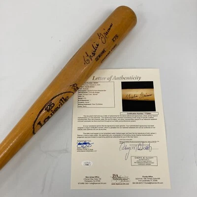 Charlie Grimm Single Signed Chicago Cubs Game Used Bat With JSA COA - Image 1 of 4