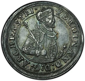 1564-95 Austria Hall Archduke Ferdinand Thaler MS62 NGC Excellent Toning - Picture 1 of 7