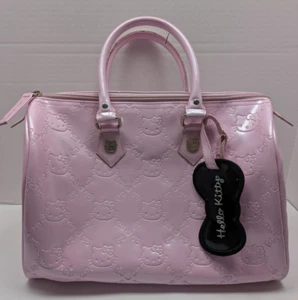 Loungefly Hello Kitty Light Pink Embossed Patent Handbag Purse Tote Satchel 2012 - Picture 1 of 20