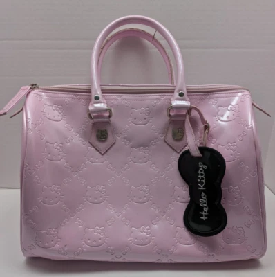 Loungefly Hello Kitty Light Pink Embossed Patent Handbag Purse Tote Satchel 2012 - Image 1 of 4