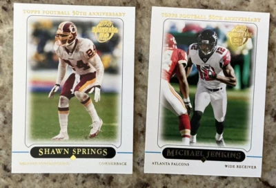 SHAWN SPRINGS  & MICHAEL JENKINS 2005 Topps 50h Anniversary Card # 240 & 86 - Image 1 of 2