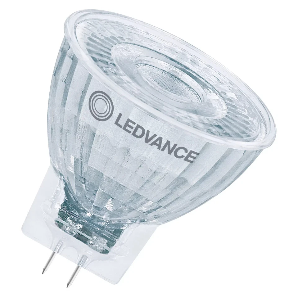 Ledvance MR11 GU4 12v Spotlight, 20w/35w, Warm/Cool White Low Voltage Bulbs - Image 1 of 4