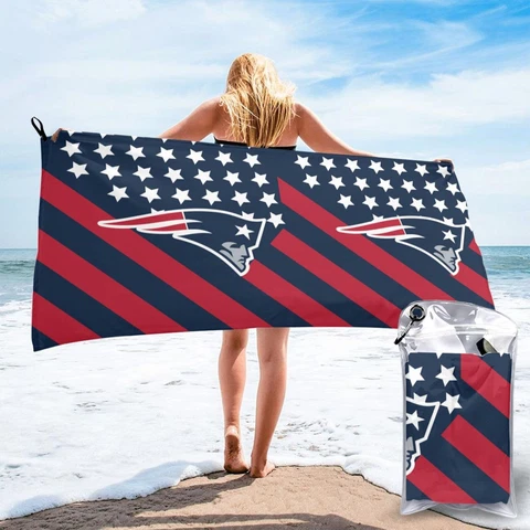New England Patriots Soft and Quick Dry Towel Beach Camping Towel 27.5x55 Inch Cover