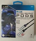 Lot Of 2 Led Innovation Blue Ultra Bright Pods Magnetic Lights Boats Bikes Cars