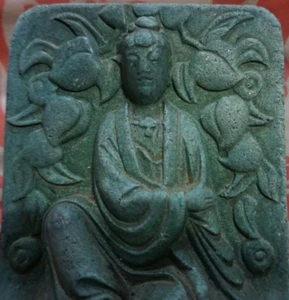Antique Asian Alabaster Hand Carved 6" Statue - Picture 1 of 7