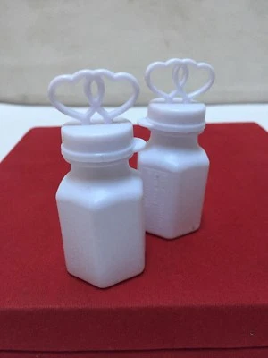 5 Dozens / 60 count Double Heart Bottles Bubble Bubbles Wedding Party Favors - Image 1 of 3