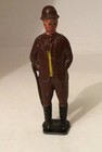 Vintage Crescent Toys, Lead Figure, Farmer? With A Cane & Bowler Hat