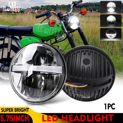 E-Geprüft 5 3/4 5.75 zoll Motorrad Scheinwerfer für Simson S50 S51 S70 Schwalbe - Bild 1 von 4