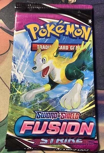 Pokemon 2021 SWSH Fusion Strike ERROR PACK!!! PSA WORTHY MISCUT Factory Sealed! - Picture 1 of 2