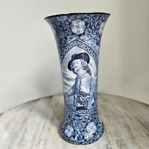 Royal Bonn Villeroy & Boch Flamande Blue White Antique Vase King Charles 7.5 - Picture 1 of 21