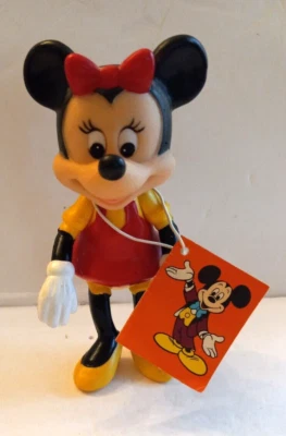 FIGURA ARTICULADA DE COLECCIÓN MINNIE MOUSE VINILO DISNEYLAND HONG KONG ETIQUETA ORIGINAL Foto 1 de 3
