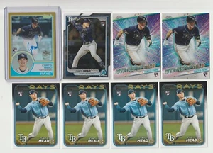 CURTIS MEAD 2024 Topps Archives Gold Foil AUTO Update Bowman Chrome RC lot of 37 - Picture 1 of 4