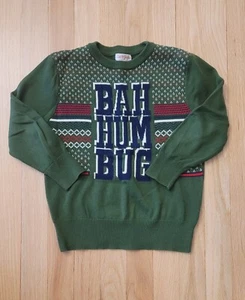Cat & Jack Bah Humbug Christmas Sweater - Size xs / 4-5 - Picture 1 of 5