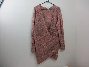 CJ Banks Pullover Damen 1X plus braun rosa Oberteil Bluse Baumwolle Freizeit Damen - Bild 1 von 14