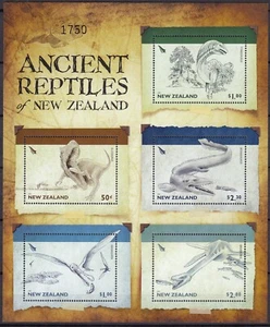 NEW ZEALAND 2010 Ancient Reptiles of NZ, Limited Edition Miniature Sheet MNH - Picture 1 of 1