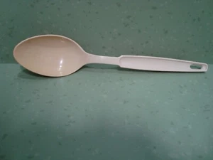 Vintage Kitchen Utensil Ekco Nylon Spoon 11" Cream Cooking Serving - Picture 1 of 2