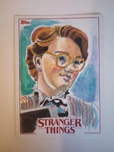 Stranger Things Künstler Matt Stewart Skizzenkarte handsigniert vom Künstler "Deborah" - Bild 1 von 2