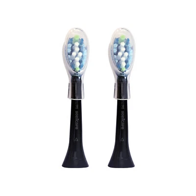 2x Cabezales de cepillo de repuesto Philips DiamondClean AdaptiveClean | Negro | sin caja Foto 1 de 2