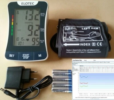 Blood Pressure Monitor Upper Arm 220 Volt Blood Pressure Device with Excel PC Blood Pressure Pass  - Image 1 of 2