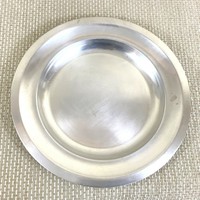 VERSILBERTES TABLETT rund schlicht Ø 21,5 cm neu Silber Tabletts Servierplatte