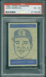 1965 Topps Transfers  Juan Marichal PSA 4 (2399) - Picture 1 of 2