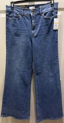 New!Sofia Vergara Super High Rise Wide Leg Jean. Size 14. Great Casual Jean! - Image 1 of 3