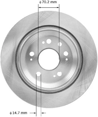 Rotor de freno de disco Bendix PRT5952 BENDIX para 05-12 Acura RL Foto 1 de 4