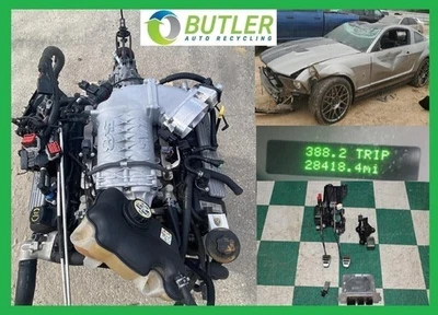 Ran/VID! 08' GT500 28K 5.4L Supercharged SVT Engine Liftout T56 6 Speed Trans Foto 1 de 4
