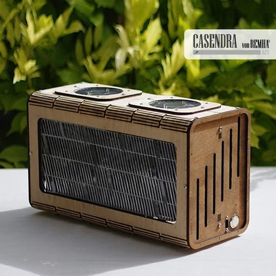 CASENDRA® - la custodia per PC mini-ITX in legno-vetro da 8,6 L SFF fino a 327 mm alloggiamento SFX a 3 slot - Immagine 1 di 4