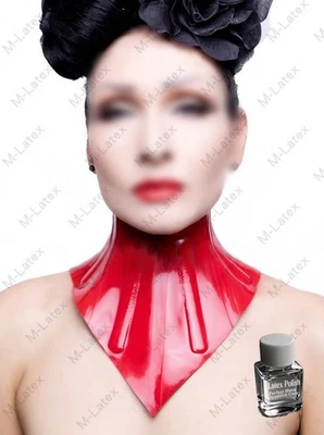 Latex polish Rubber Gummi Neck corset halskorsett lace up customized 0.7mm #904 - Image 1 of 4