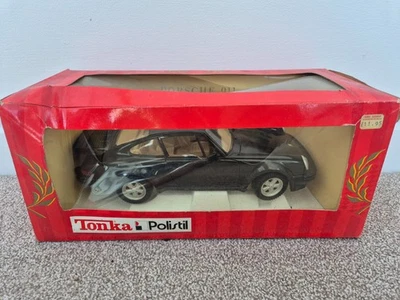 1/16 POLISTIL TONKA CLASSIC - PORSCHE 911 TURBO TG NERO MODELLO AUTO DIECAST - Immagine 1 di 4