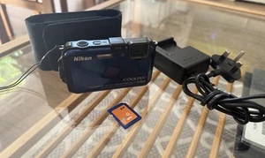 Nikon Coolpix AW100 Shockproof Underwater Camera with Charger+SD CARD+Case - Picture 1 of 12