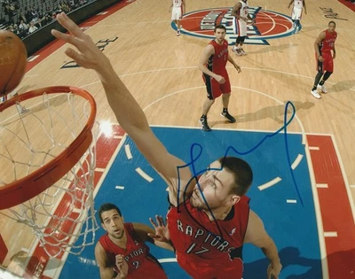 Jonas Valanciunas Signed 8x10 Photo Toronto Raptors Auto Autograph COA PROOF - Image 1 of 2