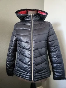 ZARA KIDS gefütterte warme schwarze gefütterte Jacke mit Kapuze Mädchen Gr. 13 / 13 - Bild 1 von 4