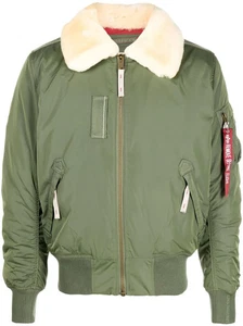 CHAQUETA BOMBER DE VUELO INYECTOR III PARA HOMBRE ALPHA INDUSTRIES (L) SALVIA *PRECIO DE VENTA SUGERIDO POR EL FABRICANTE 220 £* - Imagen 1 de 5
