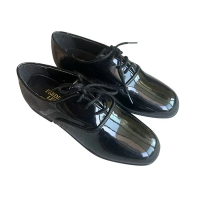 Federico Leone Size 4 Youth Black Patent Leather Dress Shoe Formal Events - Image 1 of 4