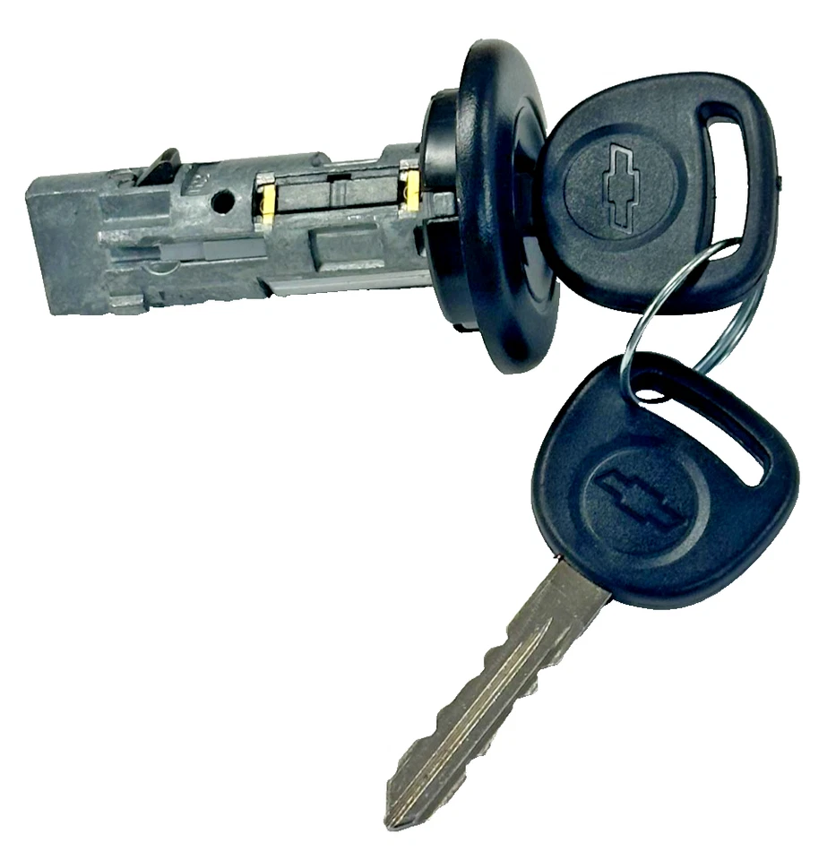NUEVO CHEVY Interruptor de cilindro de bloqueo de encendido con 2 llaves con logotipo de pajarita OEM - 707835C Foto 1 de 4