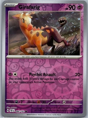 Girafarig, SV05: Temporal Forces, 066/162, Common - Image 1 of 2