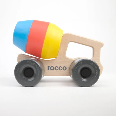 Rocco Betonmischer mit Sandformen Sandkasten Lastwagen LKW Zement Holz Laster - Bild 1 von 4