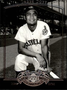 2005 UD Past Time Pennants Baseball Card #51 Larry Doby