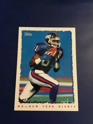 1995 Topps # 399 THOMAS LEWIS New York Giants Great Card !  - Image 1 of 2