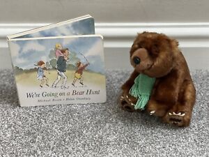 We're Going On A Bear Hunt Board Book & Official Aurora Soft Toy Bear Hunt Bear