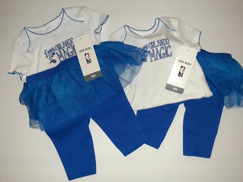 Orlando Magic NBA Infant/Baby Girls’ 2 pair of Bodysuits w/pants 0/3 months Cover