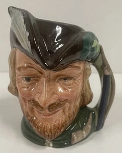 Taza jarra vintage Royal Doulton Robin Hood 4" personaje Toby D6534 1959 - Imagen 1 de 4