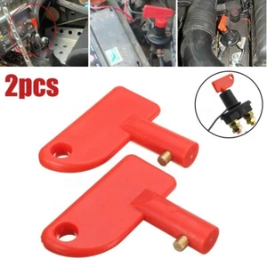 2X Spare Key,for Battery Isolator Power Kill Cut Off Car Van Boats - Picture 1 of 24
