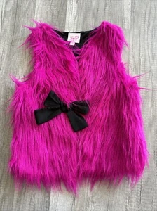 Nickelodeon Jojo Siwa magenta fur vest girls Size Small - Picture 1 of 14