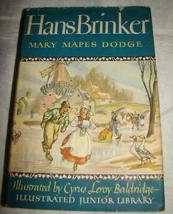 Vtg HANS BRINKER Mary Maples Dodge Illustrated Children's Book HC/DJ Jr Library - Bild 1 von 11